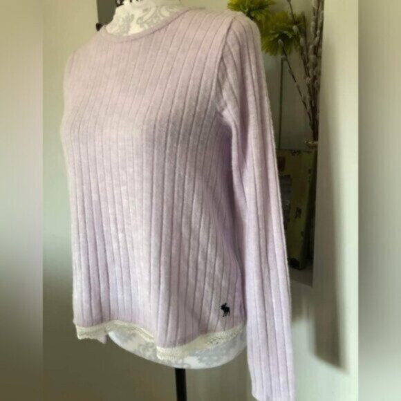 Abercrombie Lace Sweater Youth Girls sz 16 - Picture 4 of 12